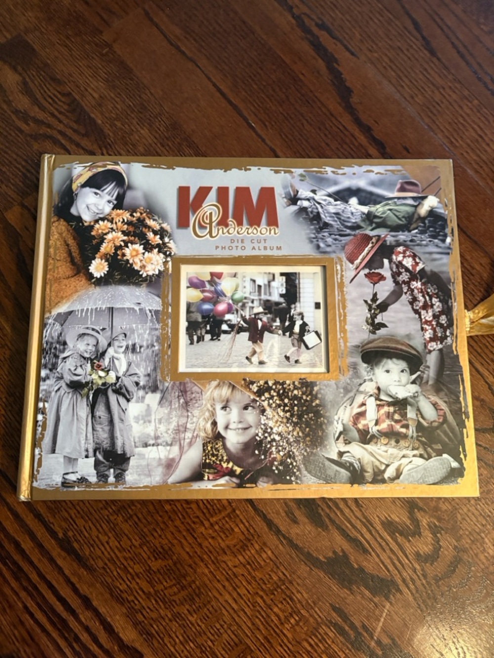 Kim Anderson Photo Album - Gold Accent Collage Cover